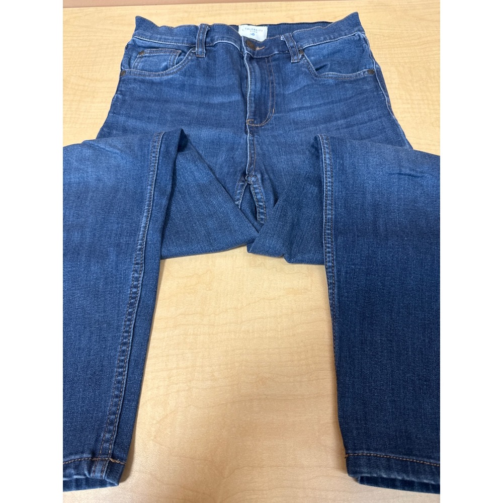 Celebrity Pink High Rise Ankle Skinny Jeans Dark Wash Stretch Size 5/27